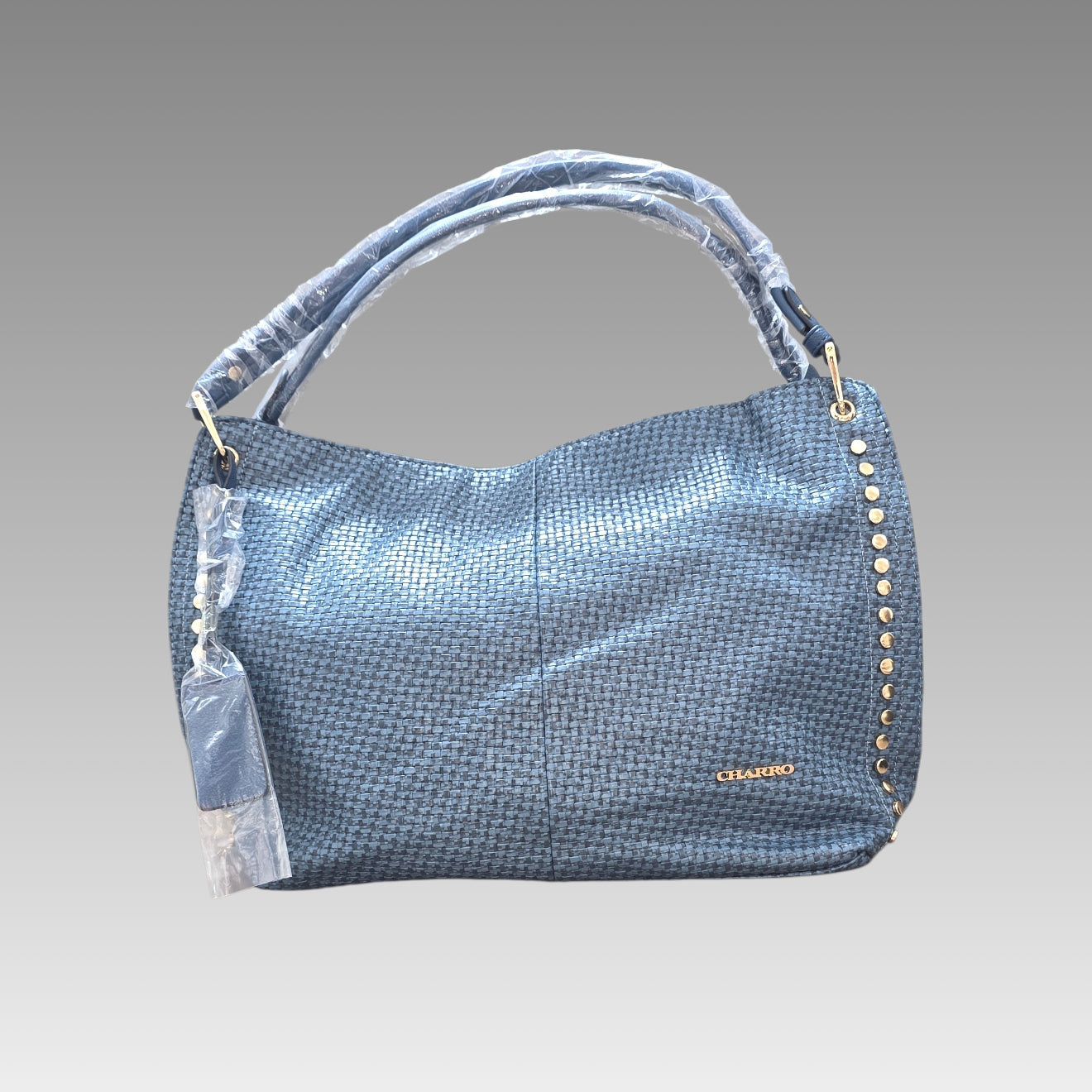 Borsa Effetto Intrecciato Con Borchie El Charro Splendi