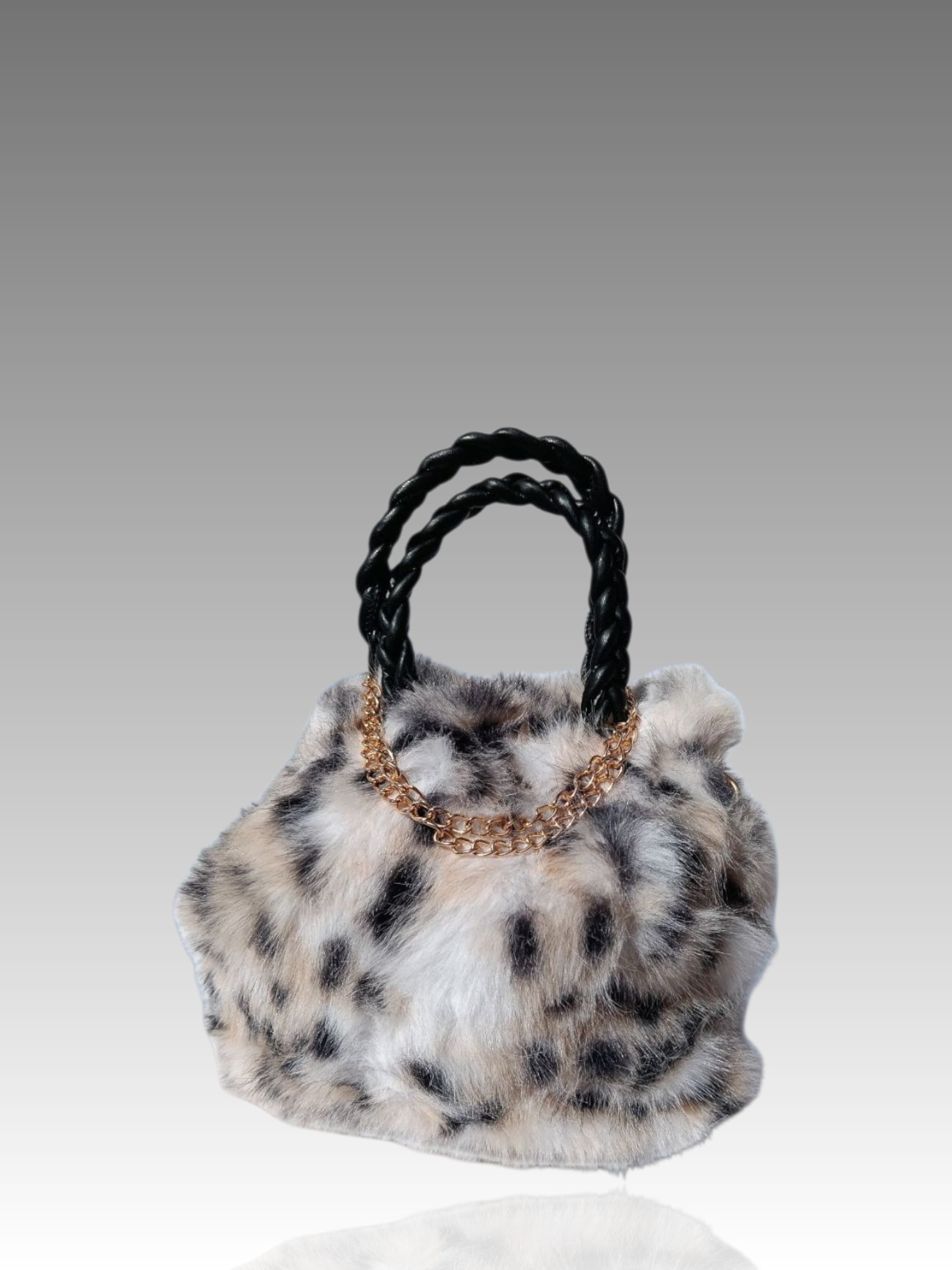 Borsa In Pelliccia Sintetica Baci E Abbracci Splendi