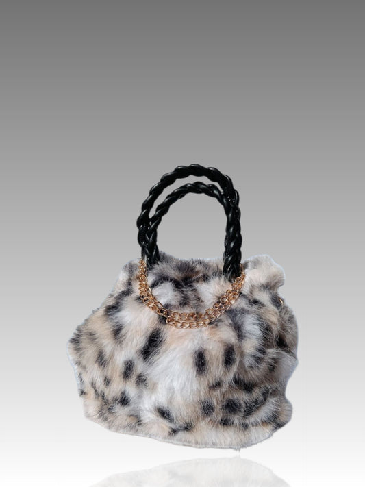 Borsa In Pelliccia Sintetica Baci E Abbracci Splendi