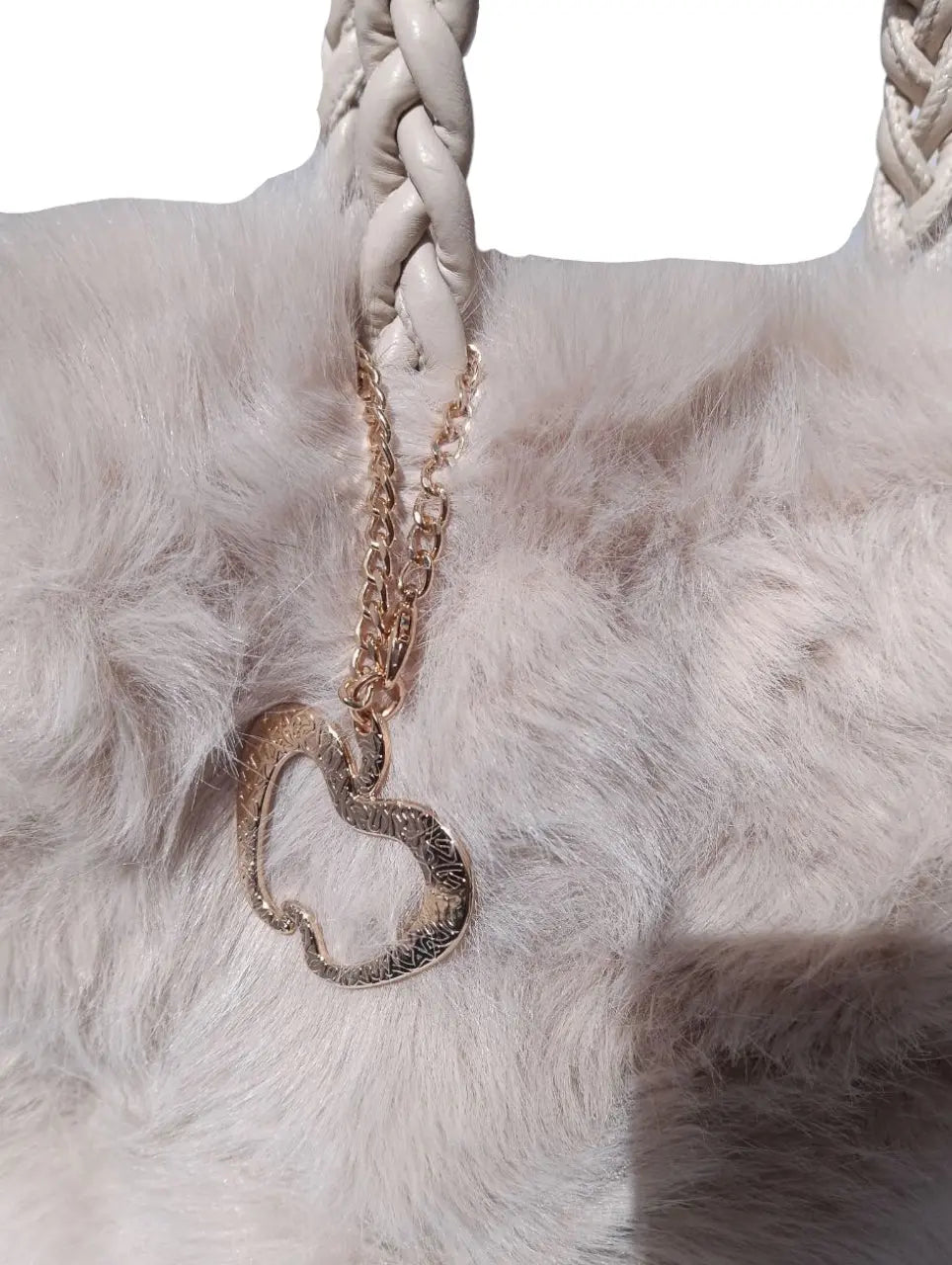 Borsa In Pelliccia Sintetica Baci E Abbracci Splendi