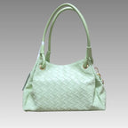 Bolso trenzado verde menta Enrico Coveri