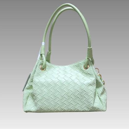 Borsa Intrecciata Verde Menta Enrico Coveri