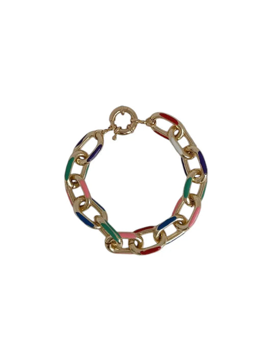 Bracciale Catena Smaltata Multicolor Splendi