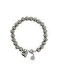 Bracciale Sfere 8mm E Cuore Sonaglio Splendi