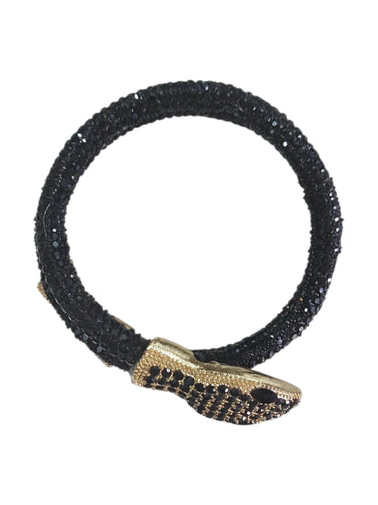 Bracciale Snake Strass Verde Smeraldo Splendi