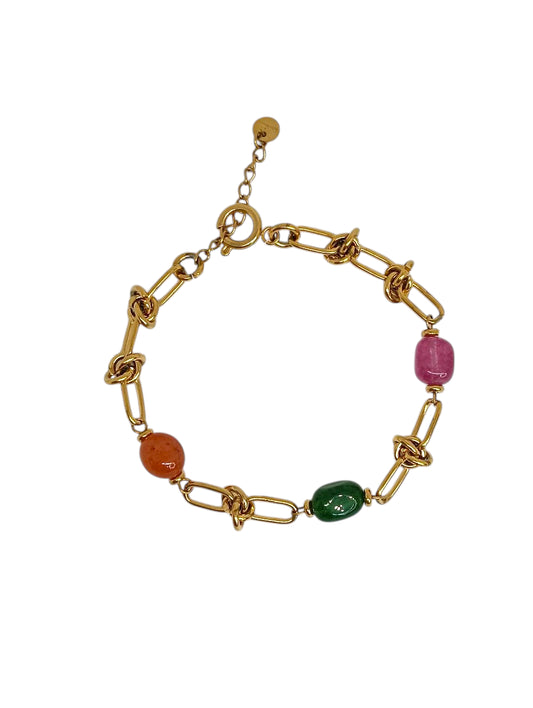 Bracciale Gold Nodi e Pietre