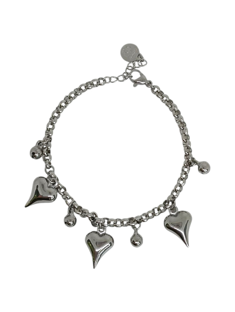 Bracciale Cuori Stilizzati Sonaglio