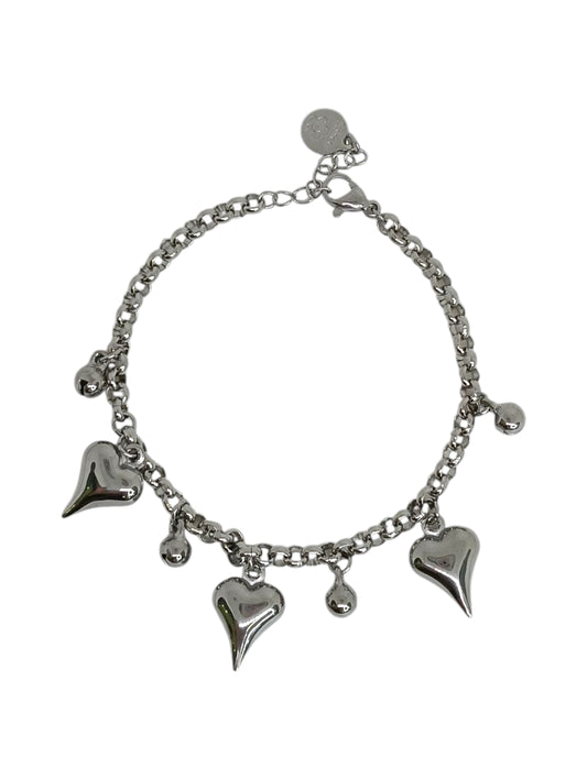 Bracciale Cuori Stilizzati Sonaglio