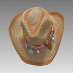 Sombrero de cowboy con conchas