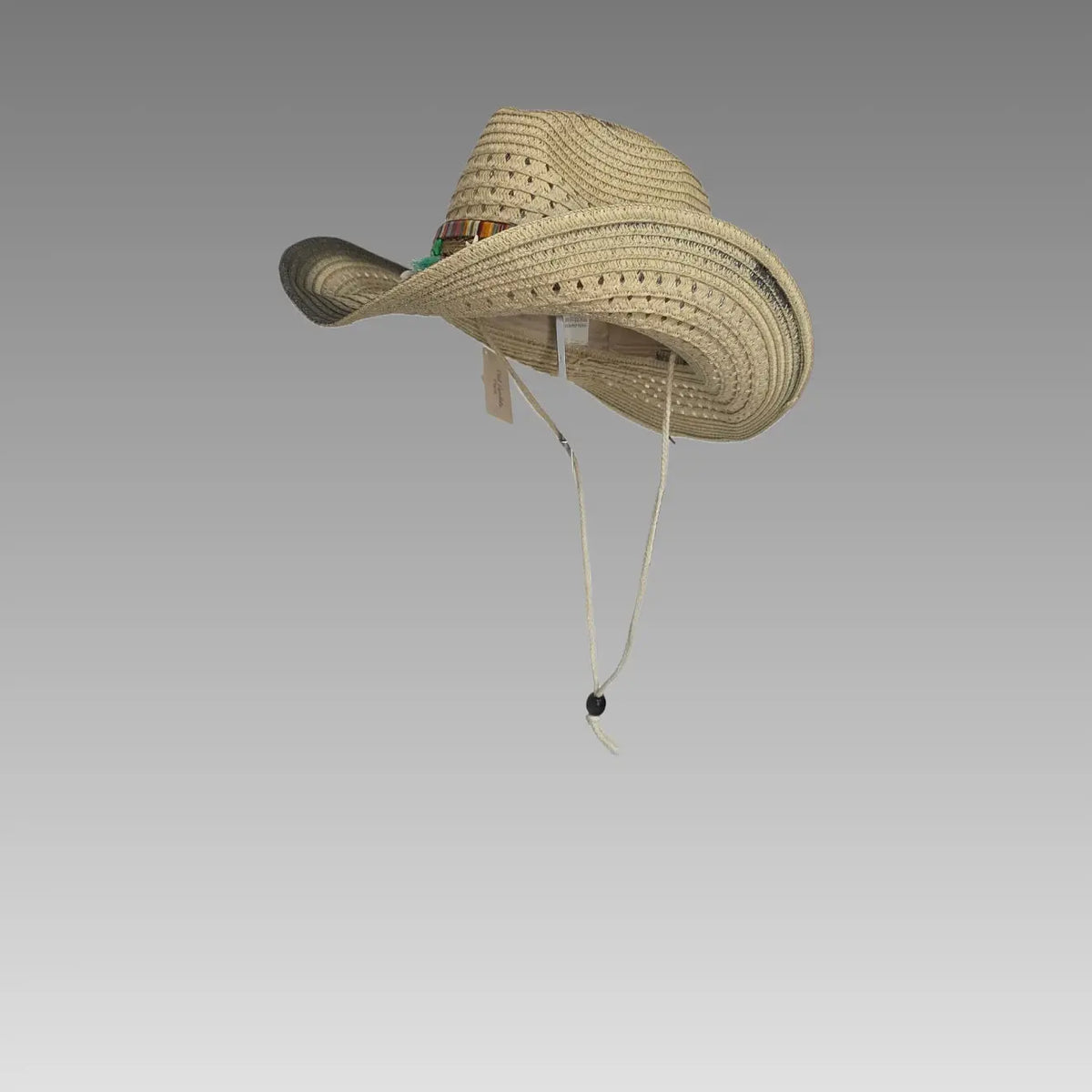 Sombrero de cowboy con conchas