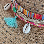 Sombrero de cowboy con conchas