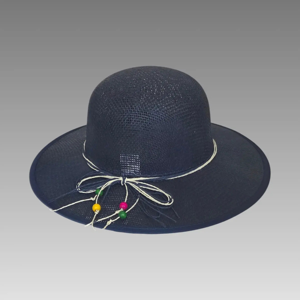 Sombrero de sol con efecto de paja calada