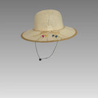 Sombrero de sol con efecto de paja calada