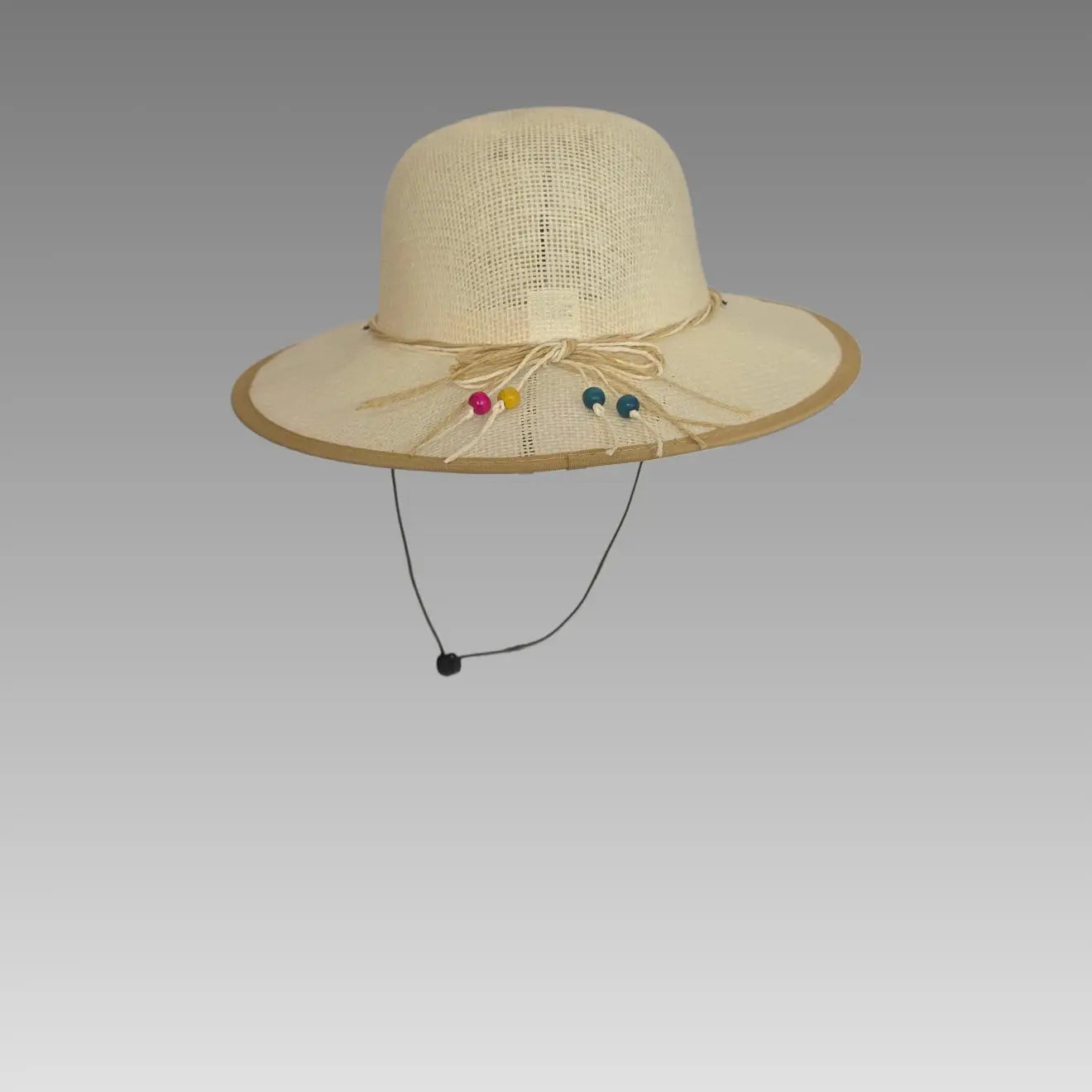 Sombrero de sol con efecto de paja calada