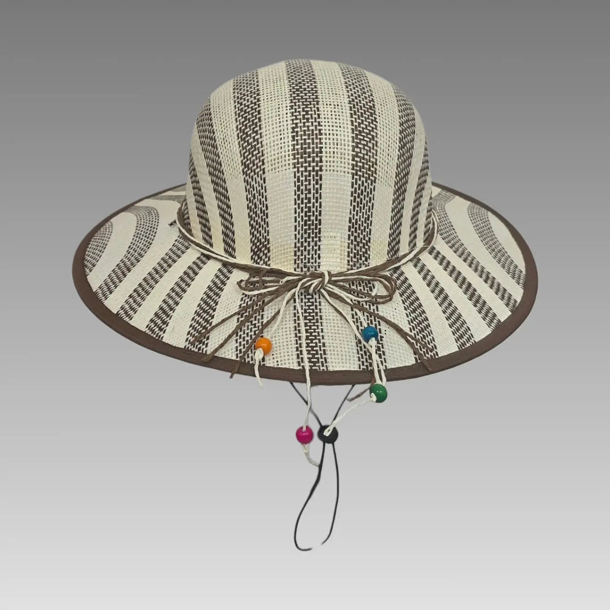 Sombrero de sol con efecto de paja calada
