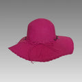 Sombrero de sol con borde festoneado