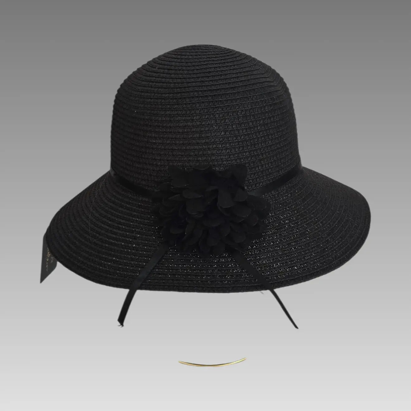 Sombrero de sol con flor