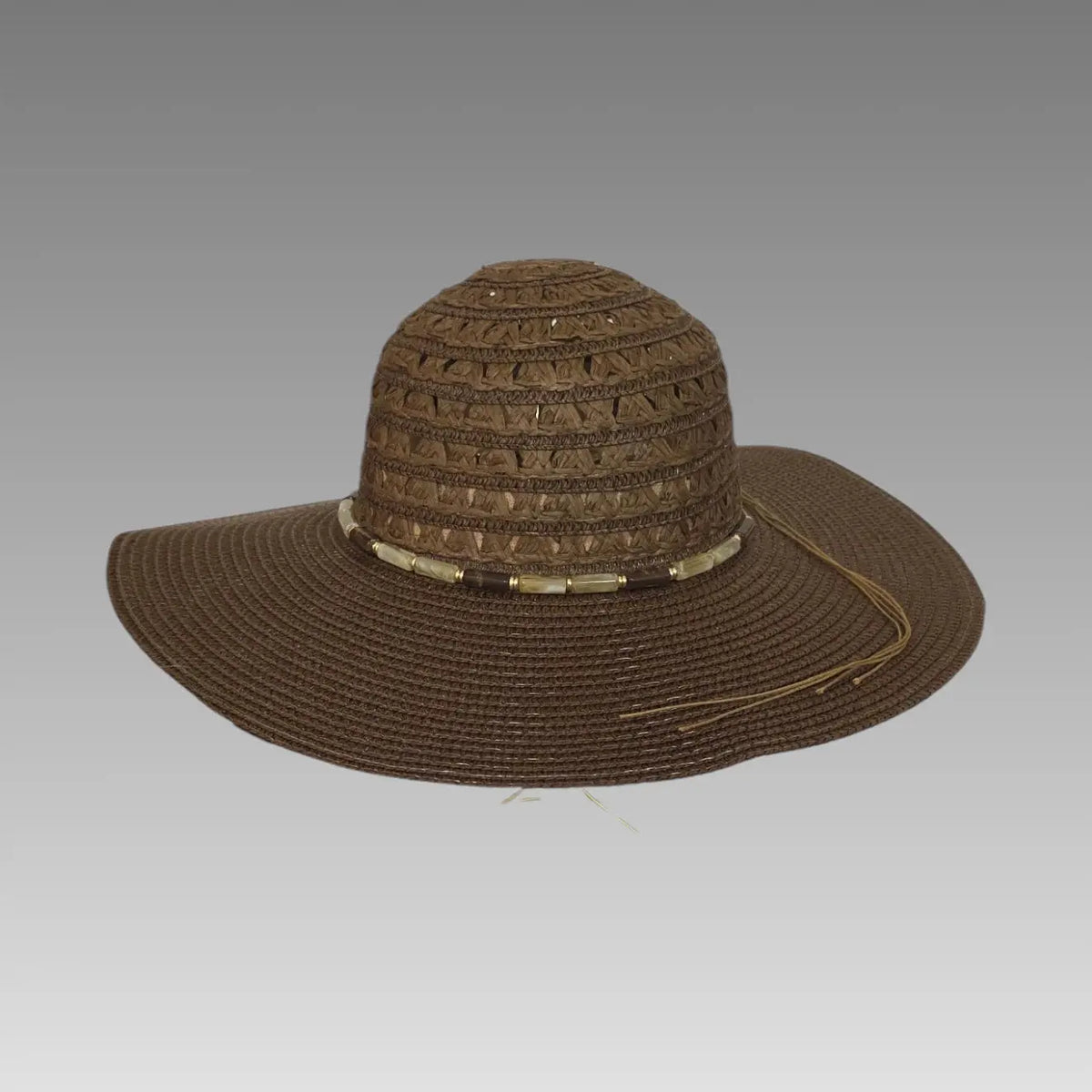 Sombrero de sol con cuentas