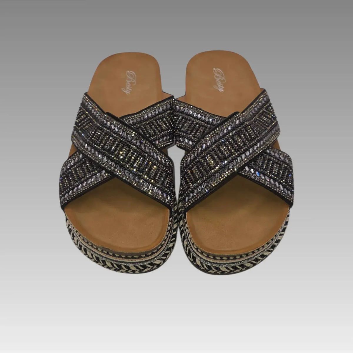Chanclas con pedrería