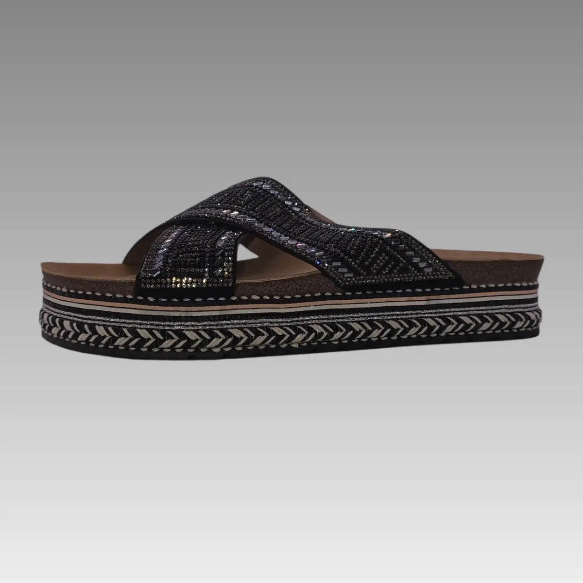 Chanclas con pedrería