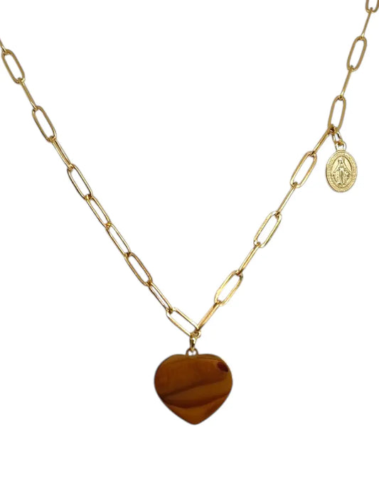 Collana Cuore e Madonnina Sacra Splendi