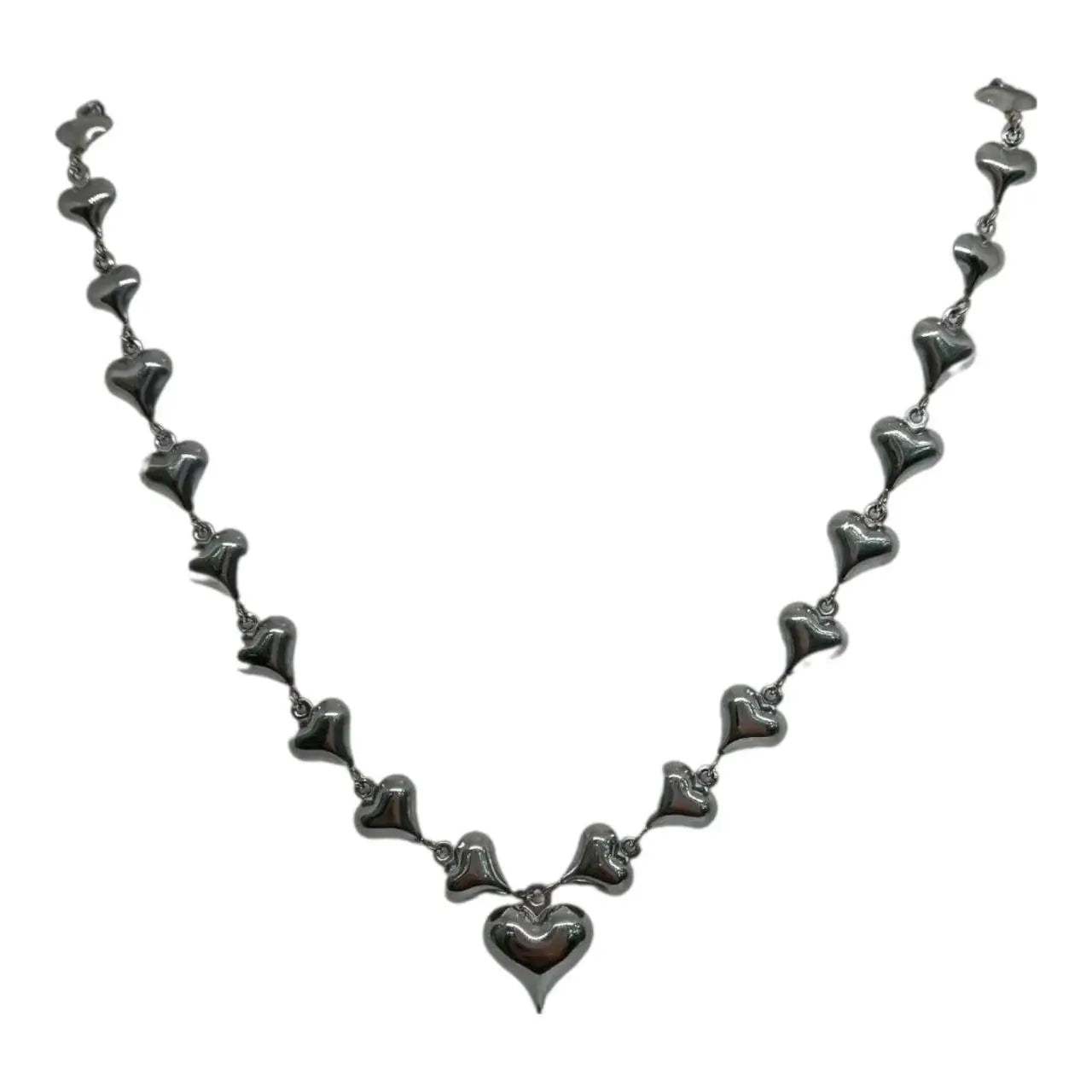 Collana Cuori Stilizzati Sonaglio Silver Splendi