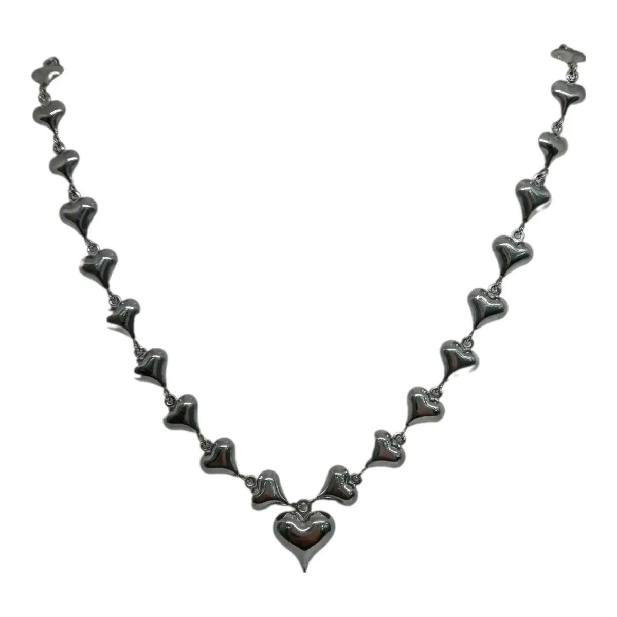 Collana Cuori Stilizzati Sonaglio Silver Splendi