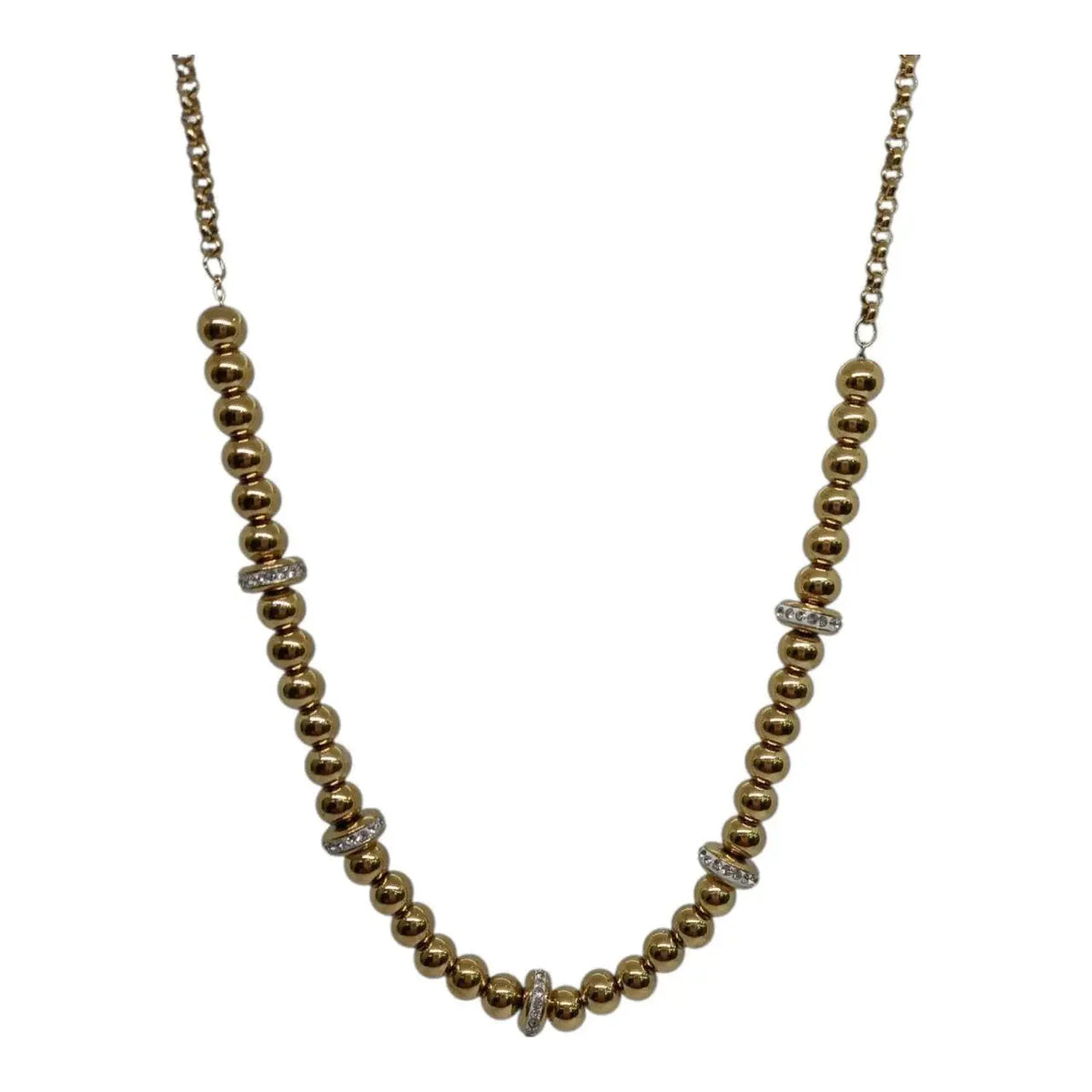 Collana Gold Sfere e Zirconi Splendi