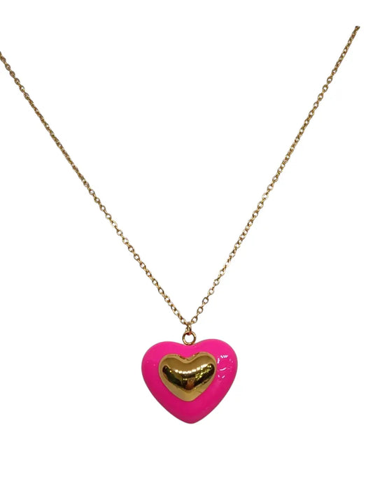 Collana Heart Fluo Splendi
