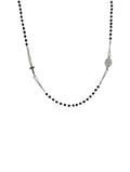 Collana del Rosario Elegance con Cristalli Neri Splendi
