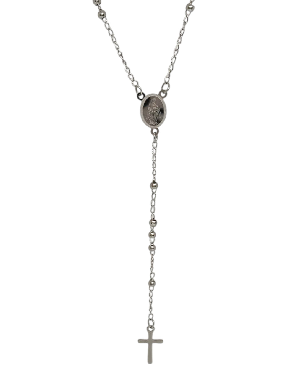 Collana Del Rosario Con Sfere Sfaccettate