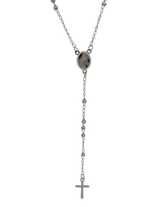 Collana Del Rosario Con Sfere Sfaccettate
