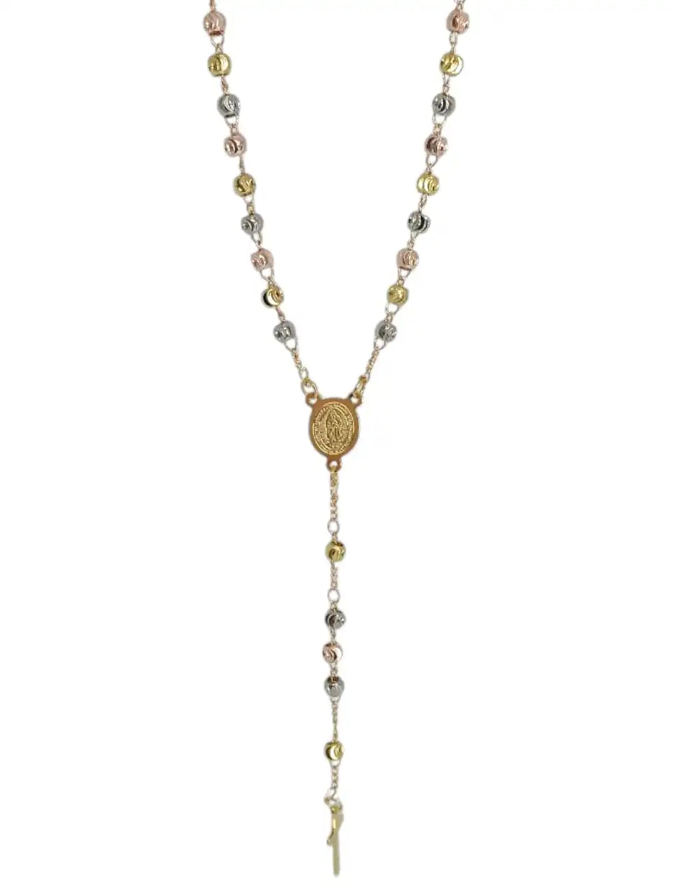 Collana Del Rosario Lavorata In 3 Colori