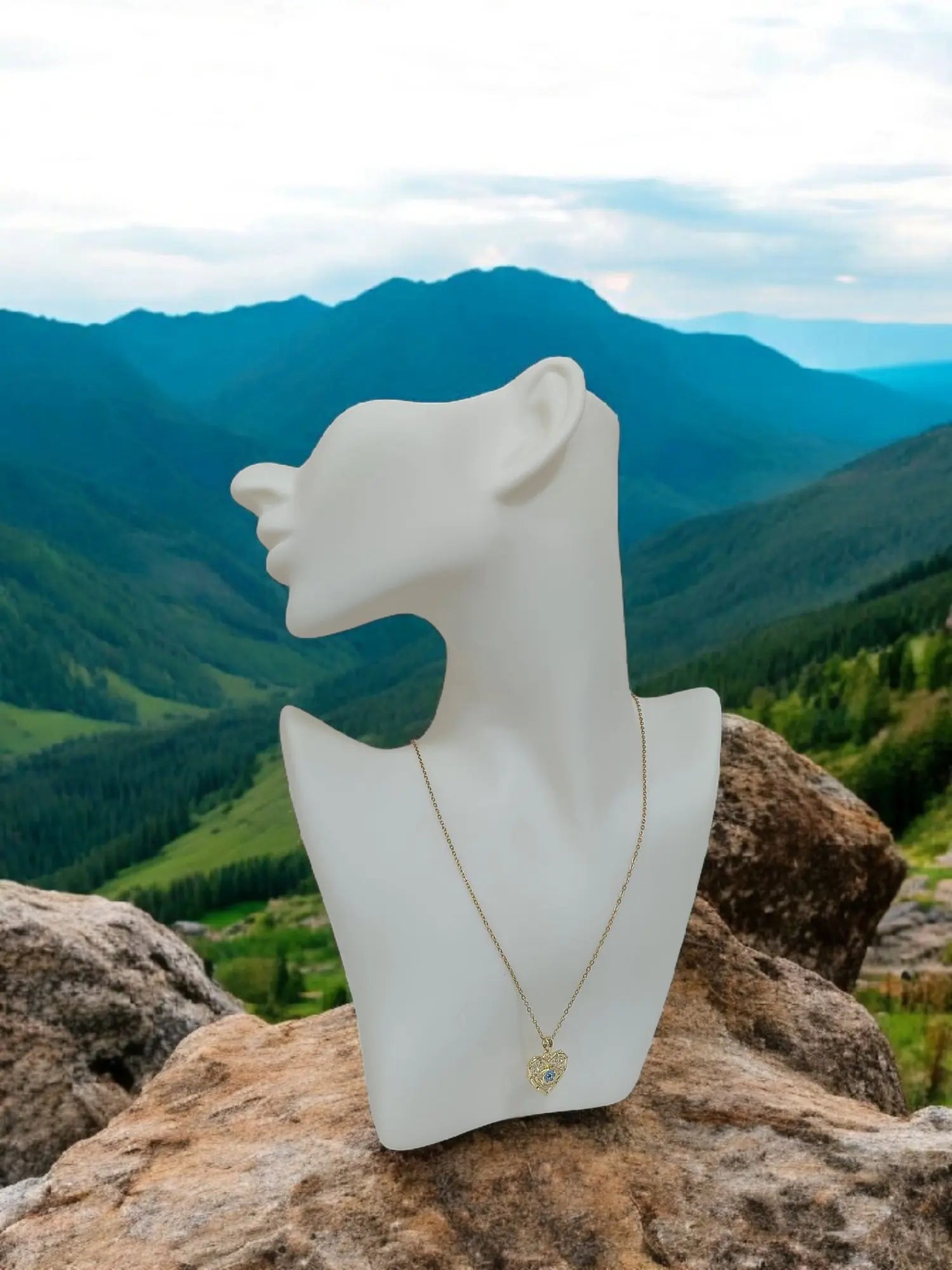 Collana Cuore E Occhio Splendi