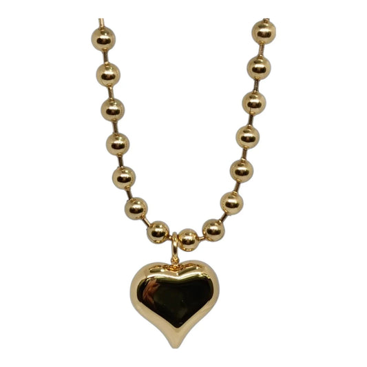 Collana Sfere E Cuore