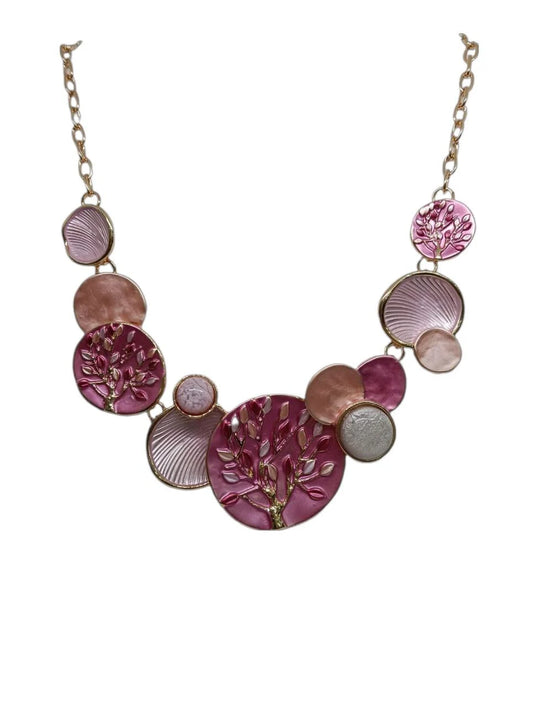 Collana Smalti Satin Fucsia