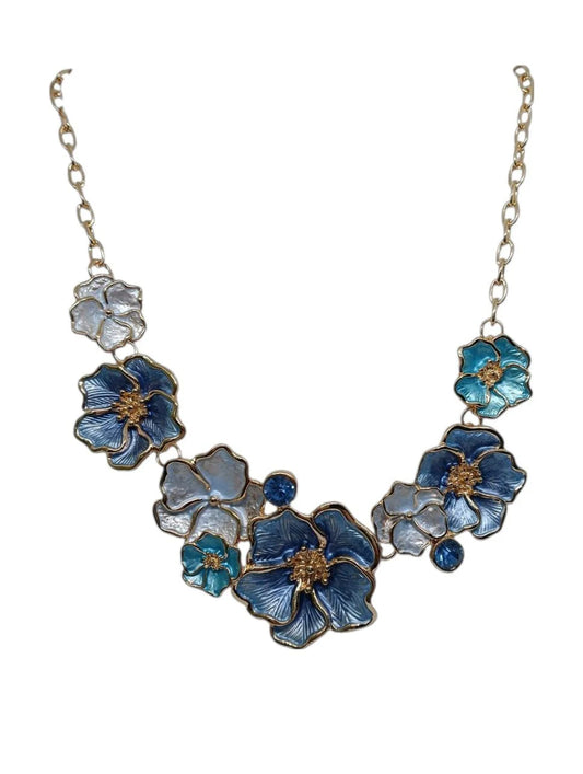 Collana Smalti Satin Blu