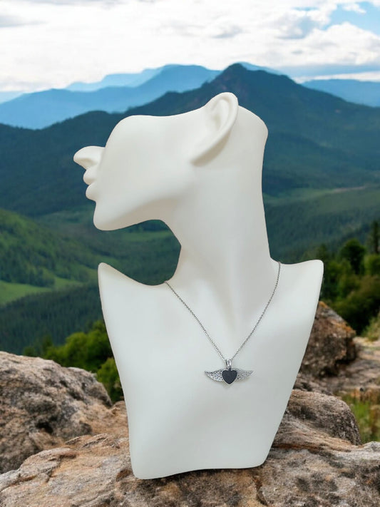 Collana Ali D'angelo Pavé