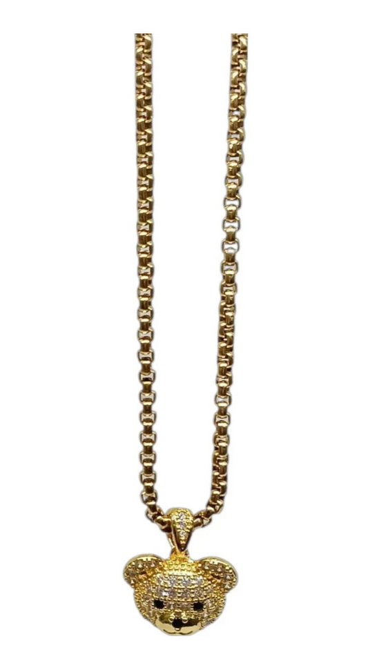 Collana Mini Teddy con Zirconi