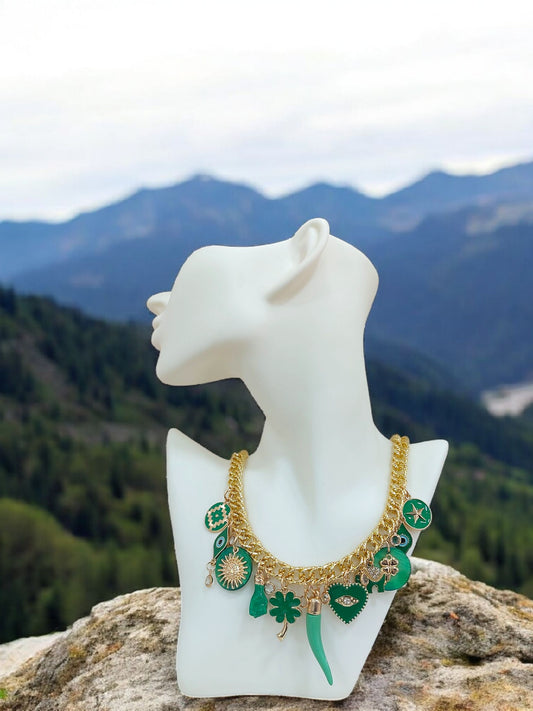 Collana Charms Verdi