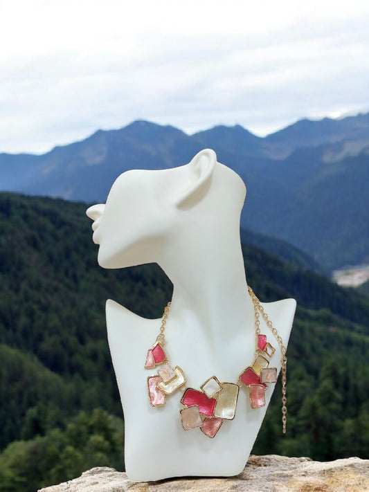 Collana Smalti Satin Rosso Fragola