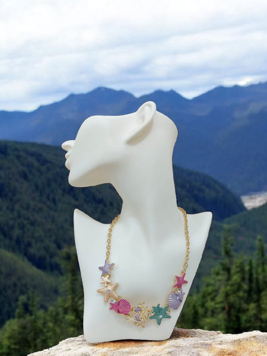 Collana Smalti Satin Stella Marina