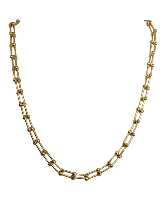 Collana Gold Maglia Quadra