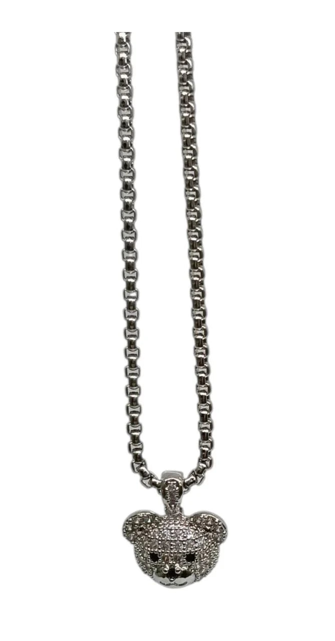 Collana Mini Teddy con Zirconi