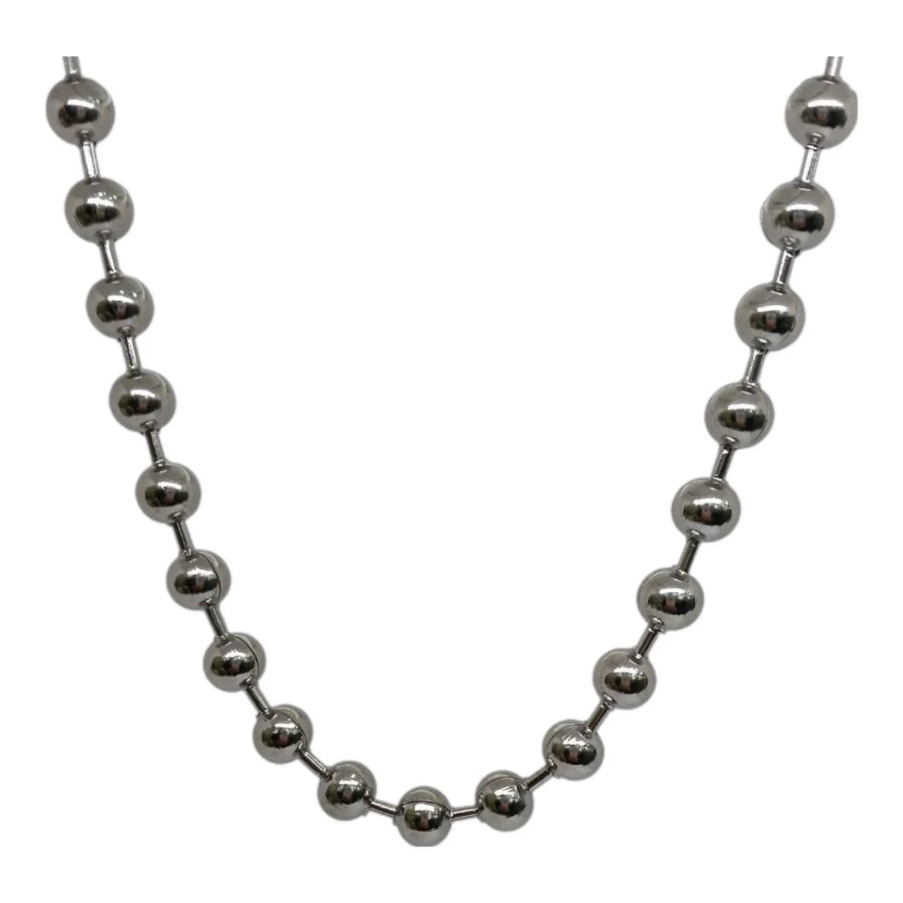 Collana Sfere e Distanziatori Silver