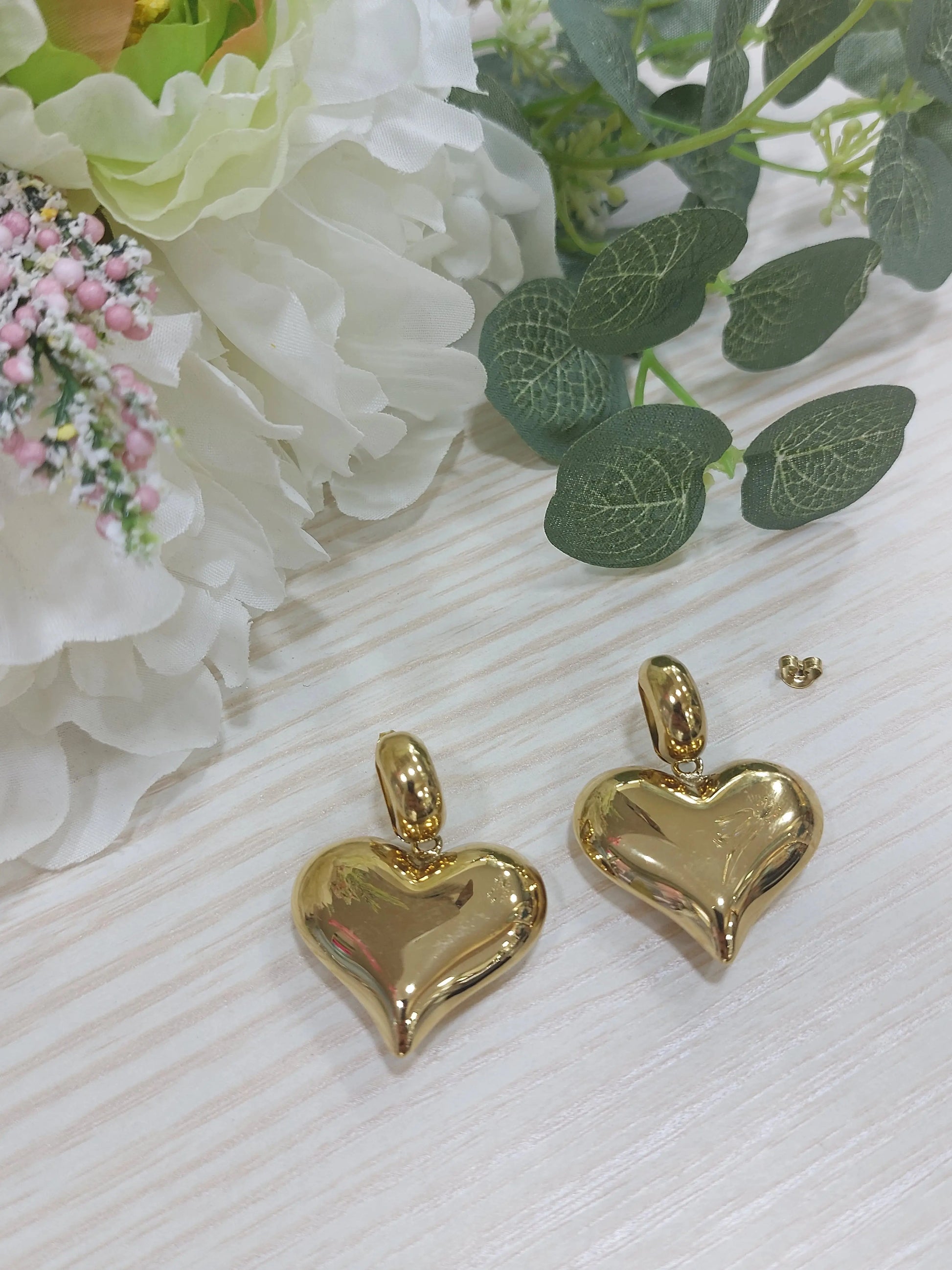 Cuore Bombé Liscio Gold Splendi