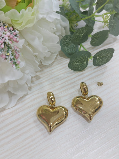 Cuore Bombé Liscio Gold Splendi