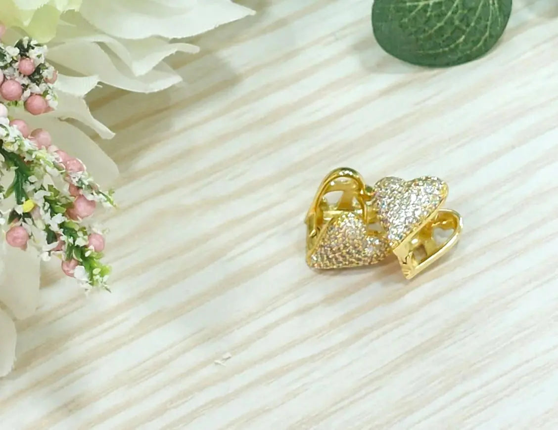 Cuoricini Pavé Gold Splendi