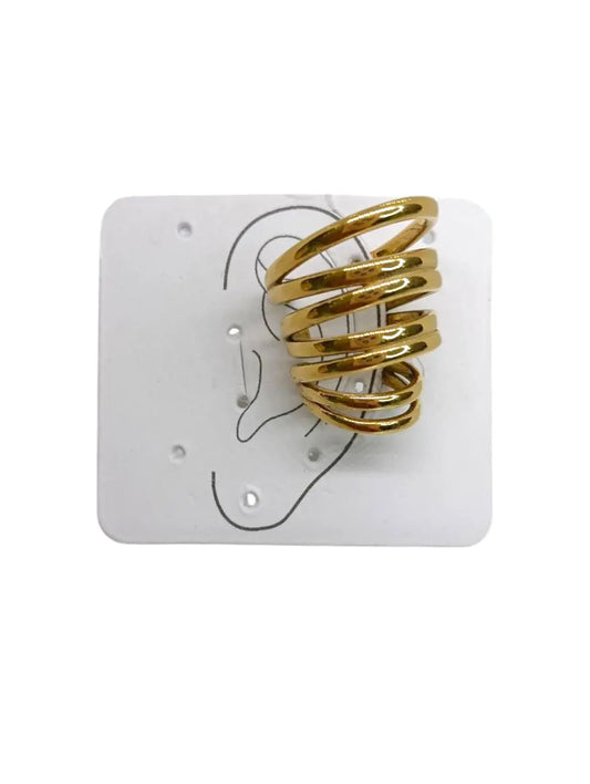 Ear Cuff Fiur Gold Splendi