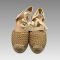Espadrillas con cordones al tobillo